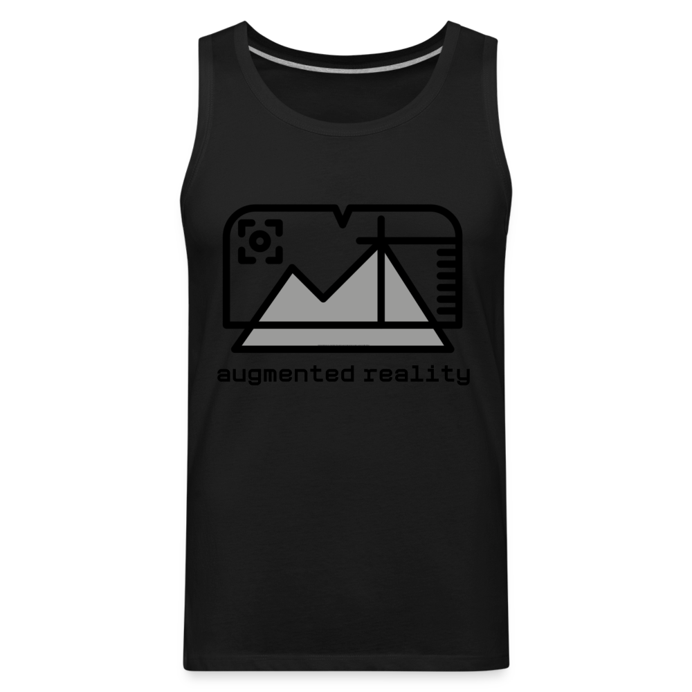 Customizable Augmented Reality Moji Men’s Premium Tank Top - Emoji.Express - black