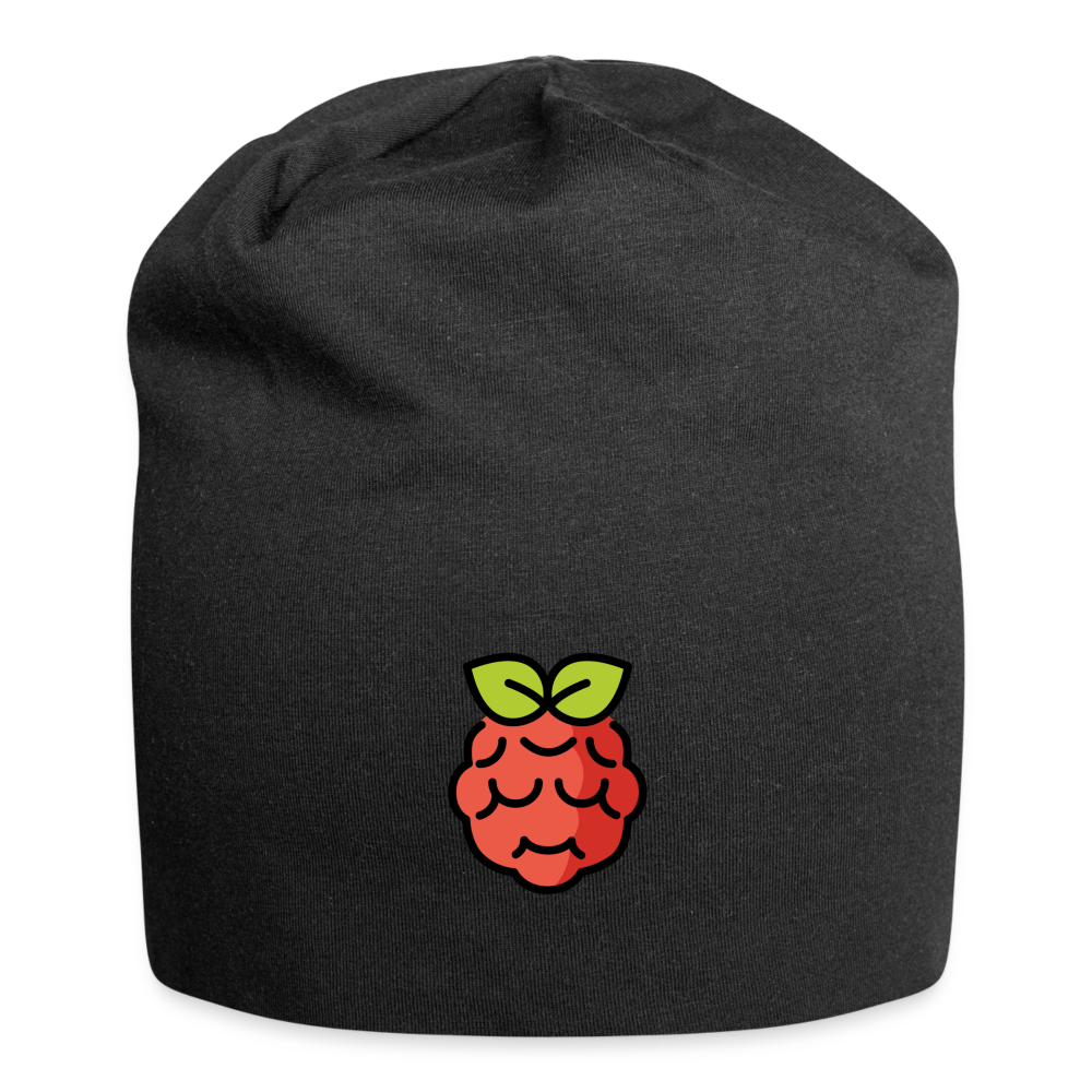 Customizable Raspberry Pi Moji Jersey Beanie - Emoji.Express - black