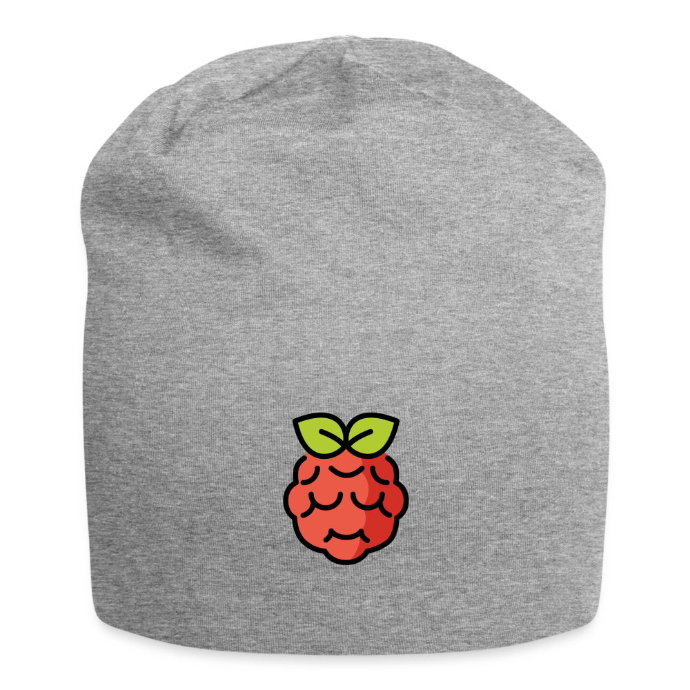 Customizable Raspberry Pi Moji Jersey Beanie - Emoji.Express - heather gray