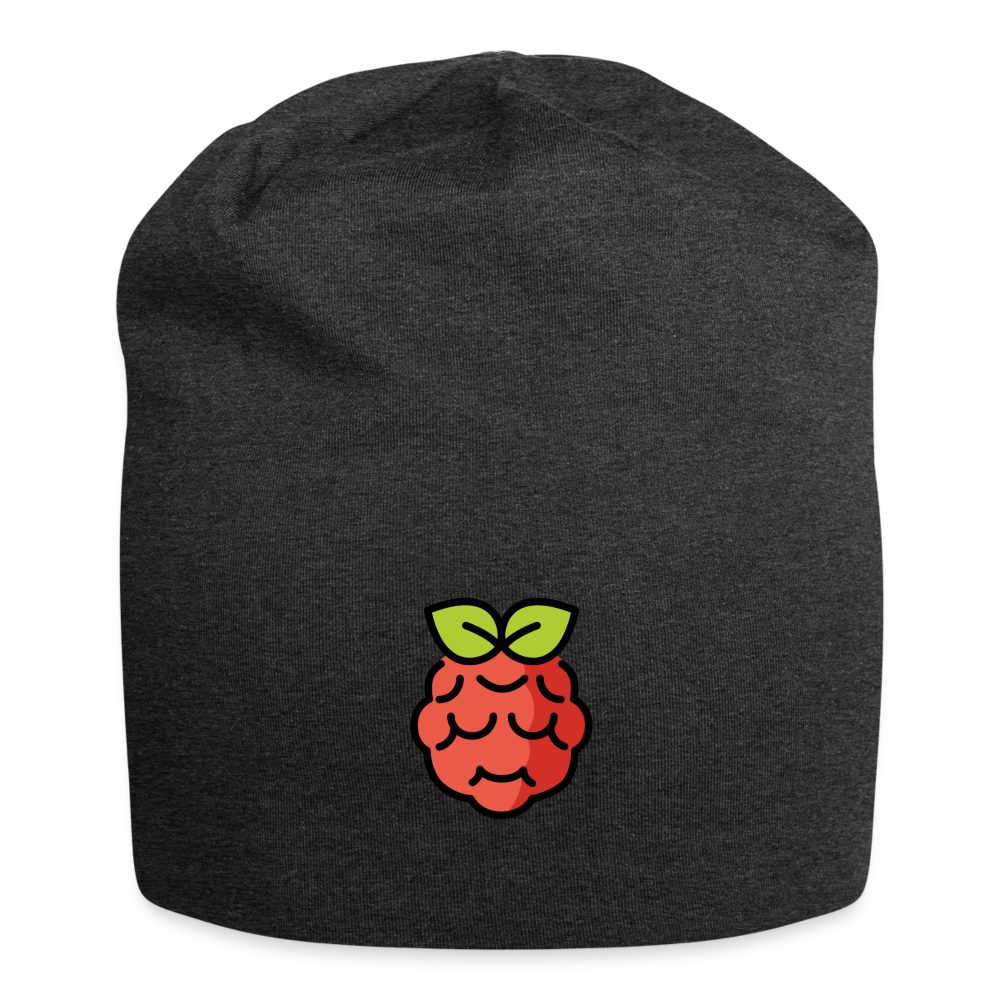 Customizable Raspberry Pi Moji Jersey Beanie - Emoji.Express - charcoal grey