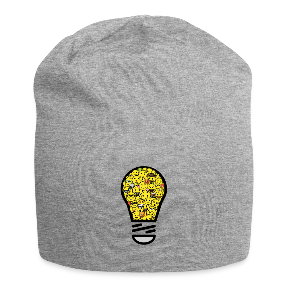 Customizable Crowdsourced Moji Jersey Beanie - Emoji.Express - heather gray