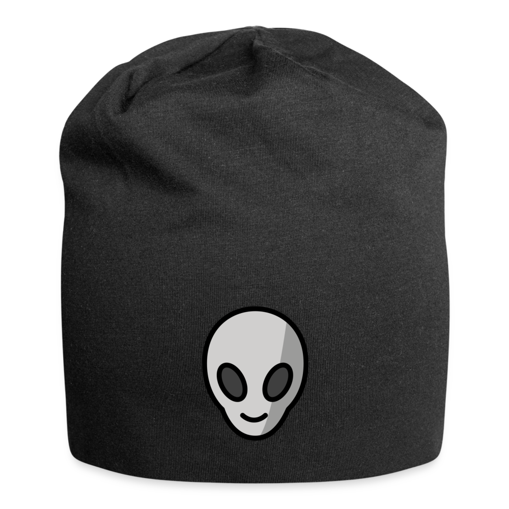 Customizable Alien Moji Jersey Beanie - Emoji.Express - black