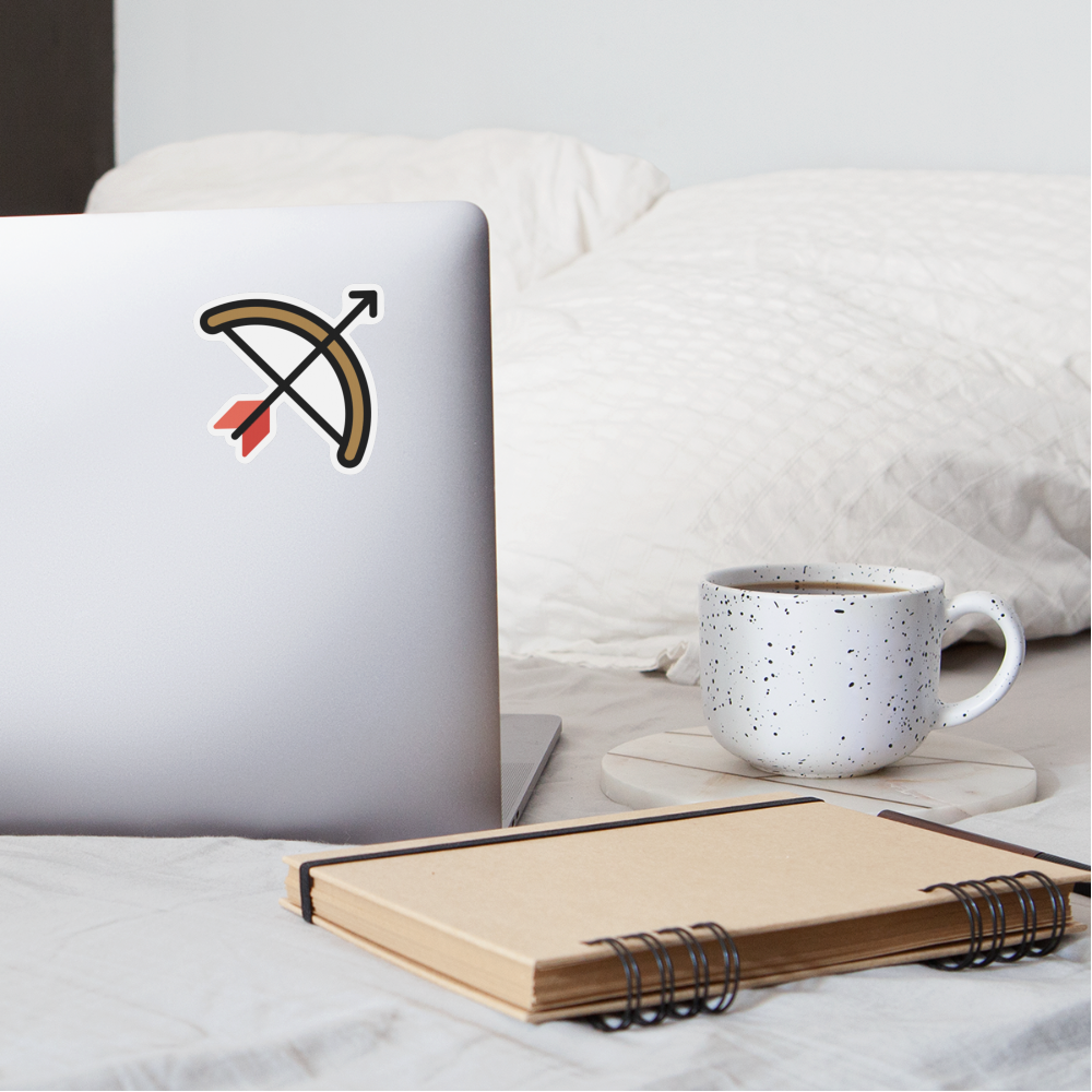 Bow and Arrow Moji Sticker - Emoji.Express - white matte