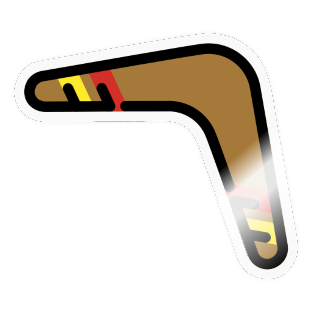 Boomerang Moji Sticker - Emoji.Express - transparent glossy