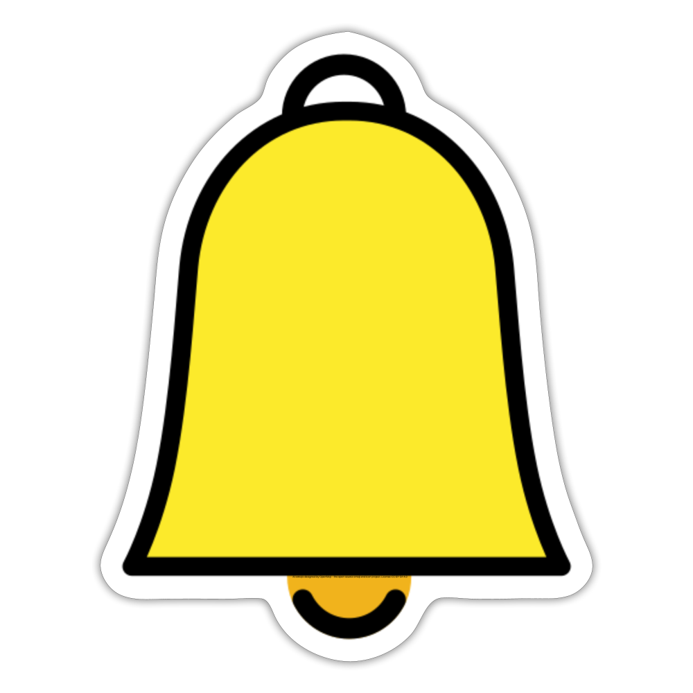 Bell Moji Sticker - Emoji.Express - white matte