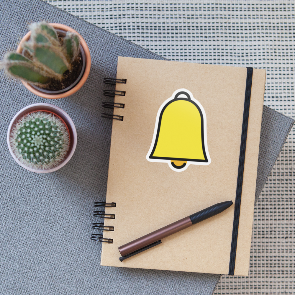 Bell Moji Sticker - Emoji.Express - white matte