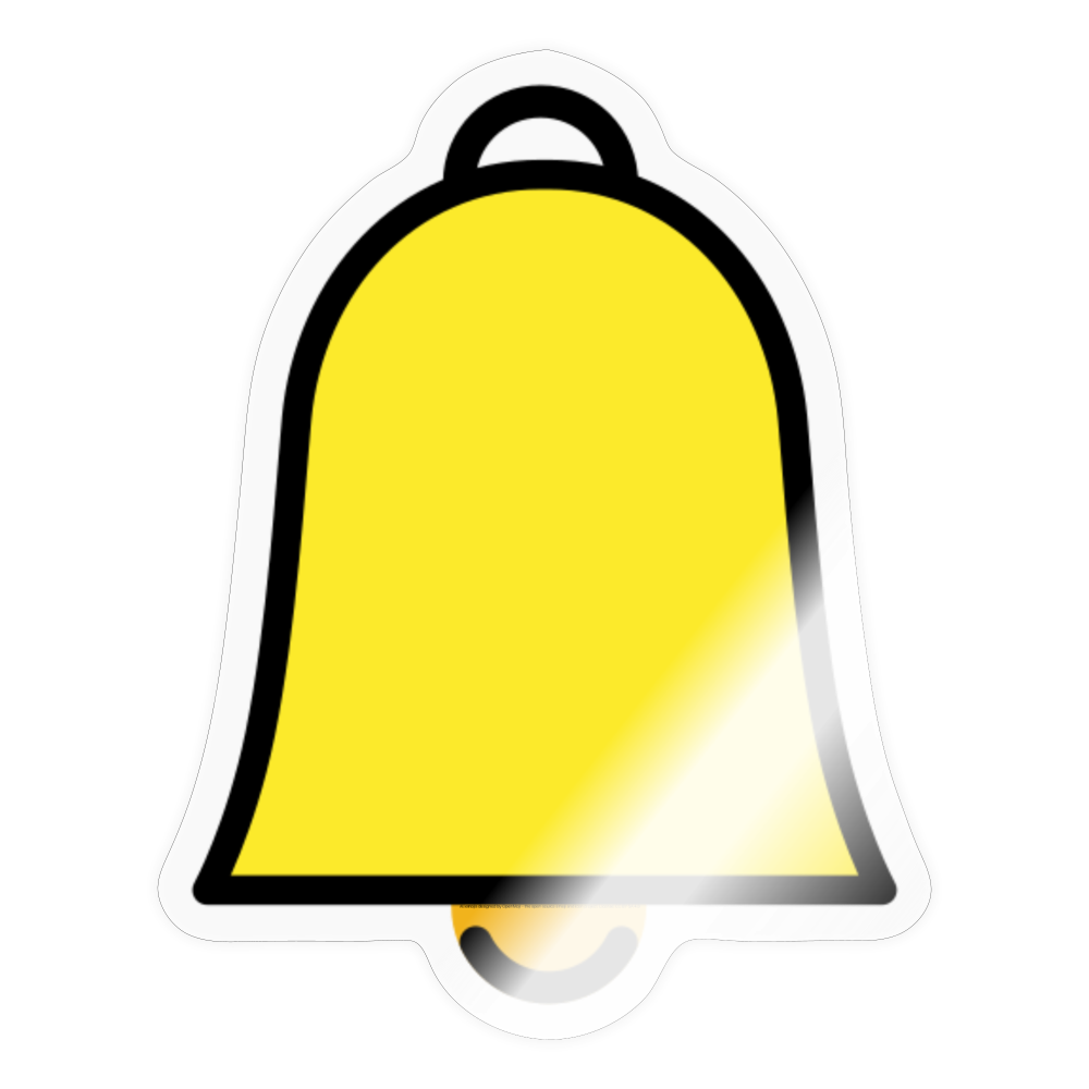 Bell Moji Sticker - Emoji.Express - transparent glossy
