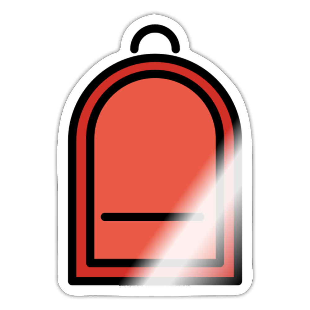 Backpack Moji Sticker - Emoji.Express - white glossy