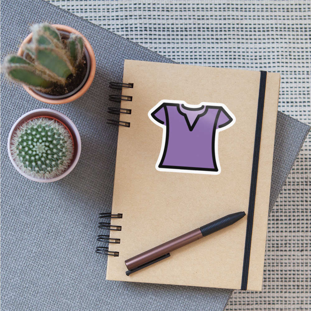 Woman's Clothes Moji Sticker - Emoji.Express - white glossy