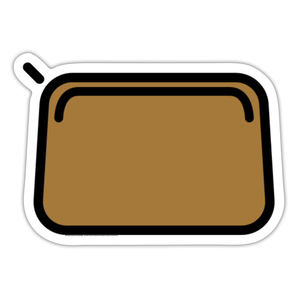 Clutch Bag Moji Sticker - Emoji.Express - white matte