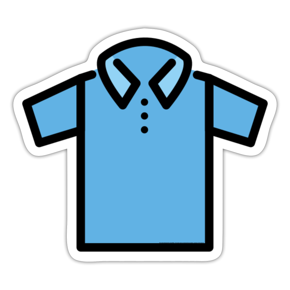 T-shirt Moji Sticker - Emoji.Express - white matte