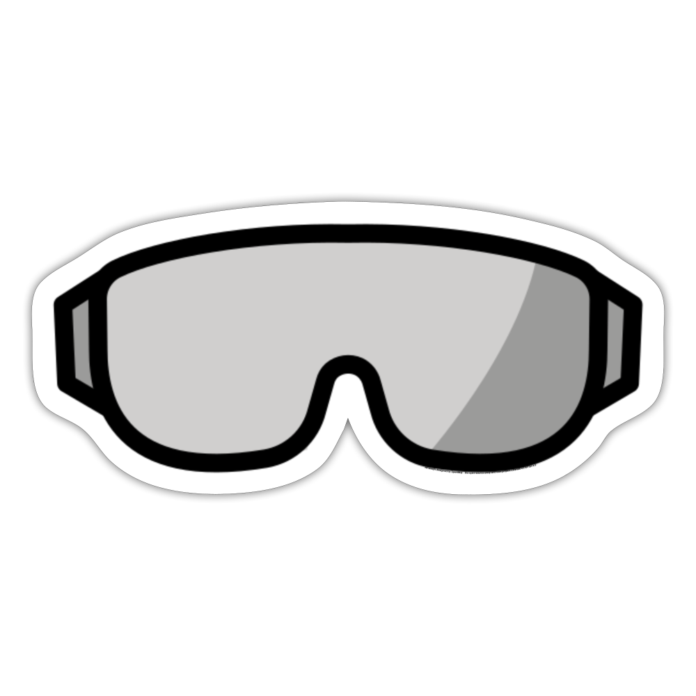 Goggles Moji Sticker - Emoji.Express - white matte