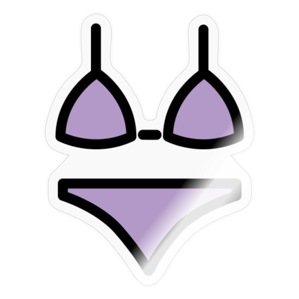 Bikini Moji Sticker - Emoji.Express - transparent glossy