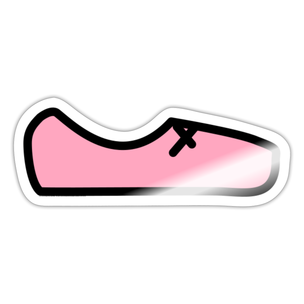 Ballet Shoe Moji Sticker - Emoji.Express - white glossy