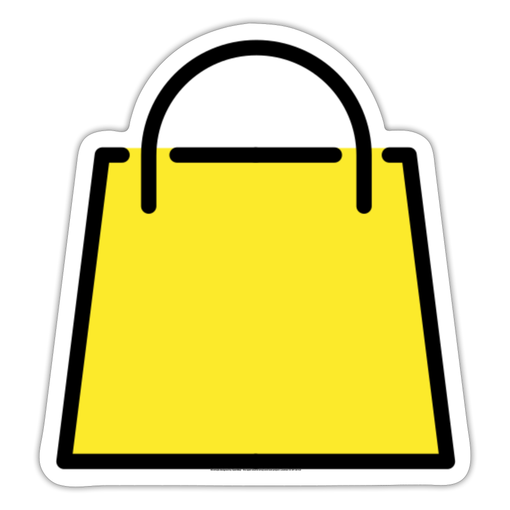 Shopping Bags Moji Sticker - Emoji.Express - white matte