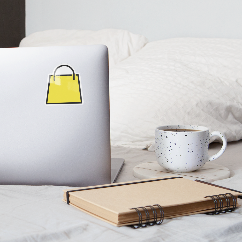 Shopping Bags Moji Sticker - Emoji.Express - white glossy