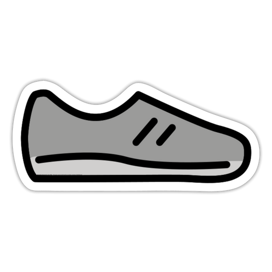 Running Shoe Moji Sticker - Emoji.Express - white matte