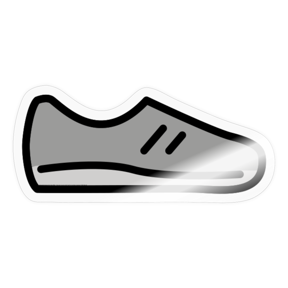 Running Shoe Moji Sticker - Emoji.Express - transparent glossy