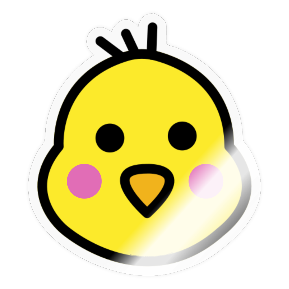 Emoji Expression: Plucky Ducky Moji Character - Emoji.Express - transparent glossy