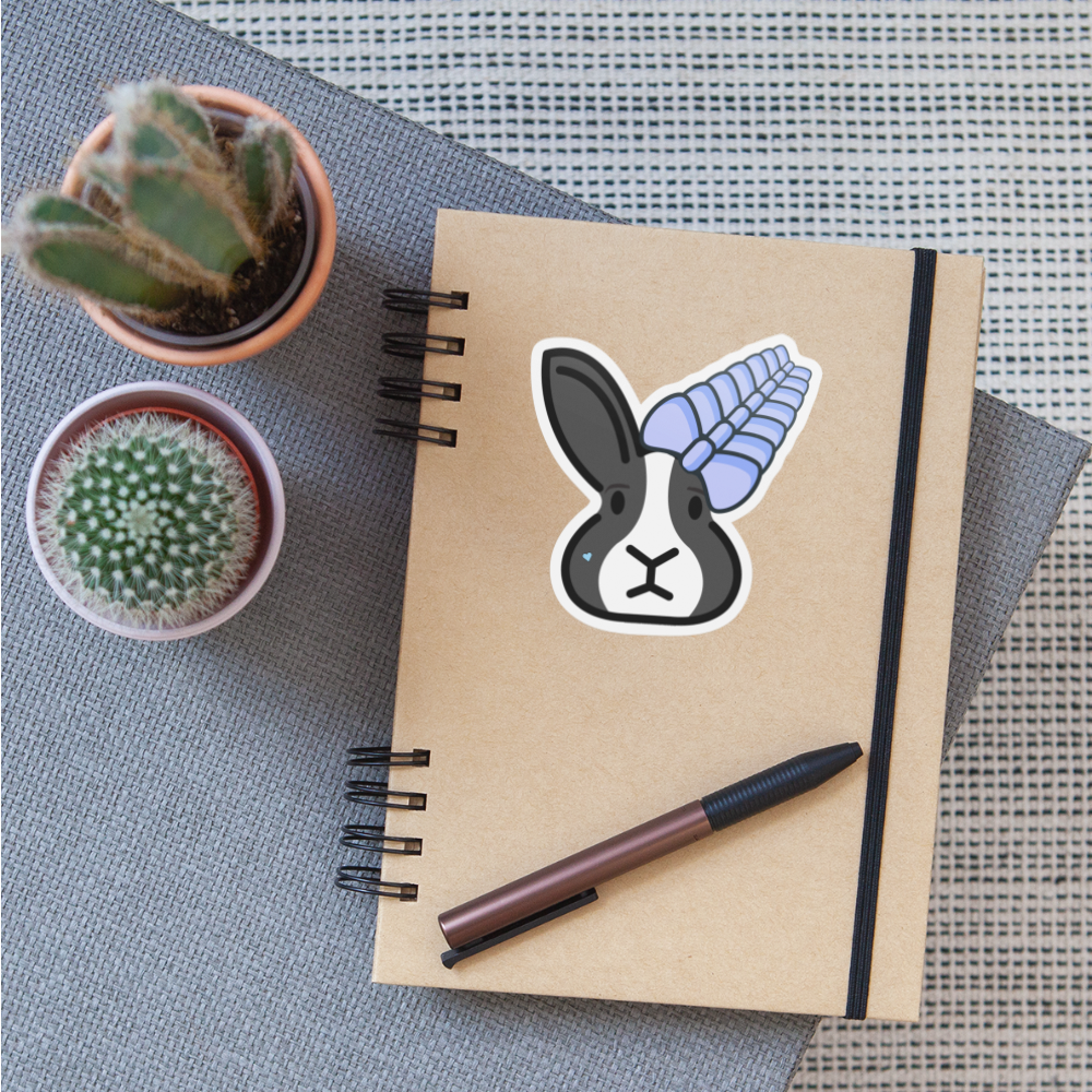 Emoji Expression: Lyre Sprite Rabbit Sister Moji Character - Emoji.Express - white matte