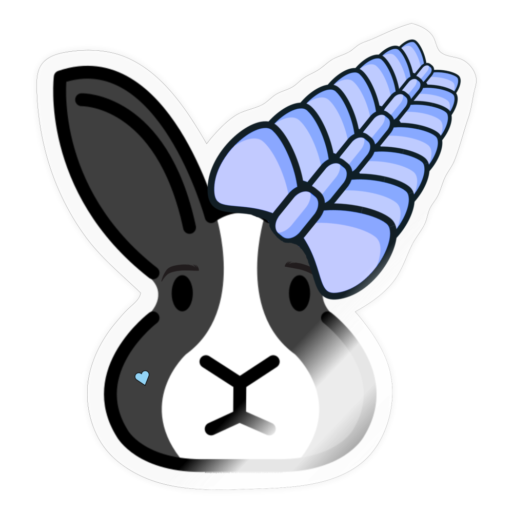 Emoji Expression: Lyre Sprite Rabbit Sister Moji Character - Emoji.Express - transparent glossy
