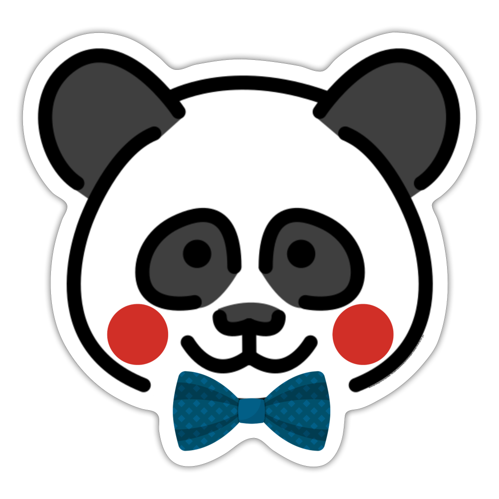 Emoji Expression: Ping the Peace Panda Moji Character - Emoji.Express - white matte