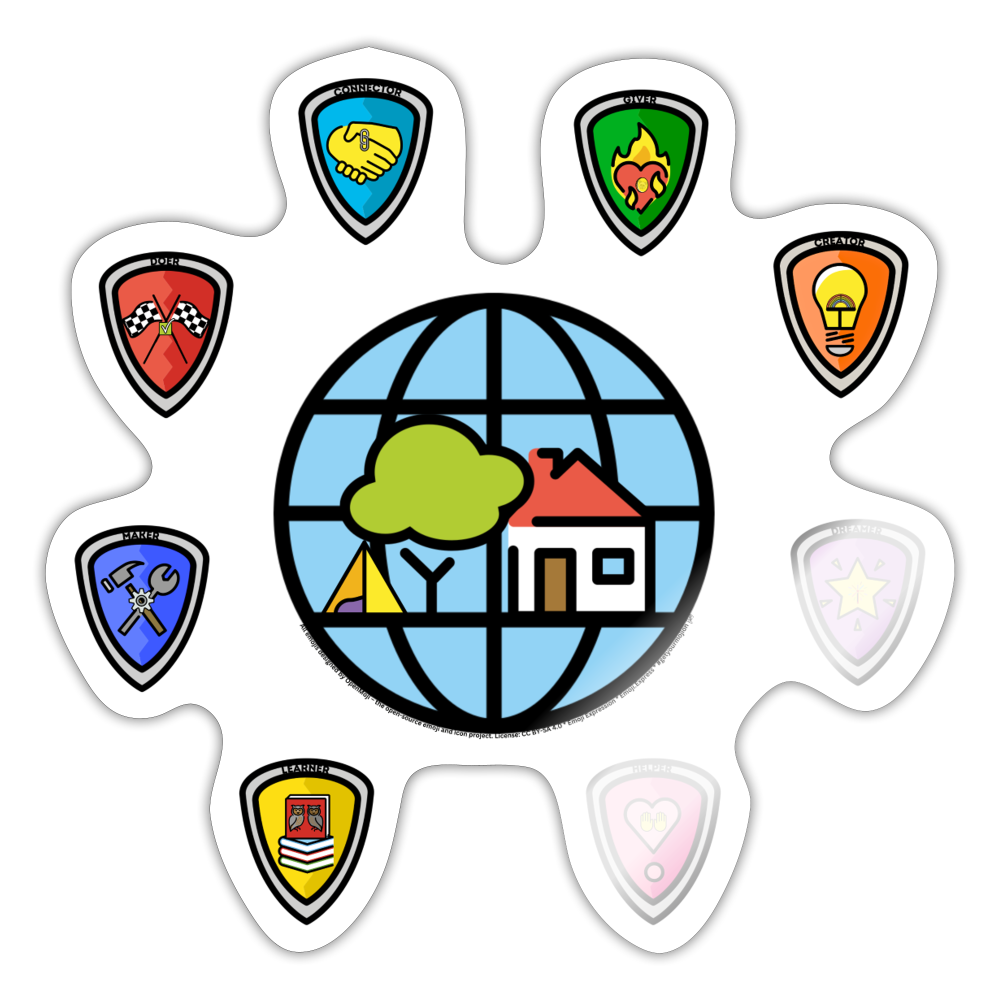 Emoji Expression: Everybody Wants to Change the World Moji Sticker - Emoji.Express - white glossy