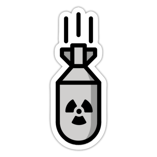 Atom Bomb Moji Sticker - Emoji.Express - white matte