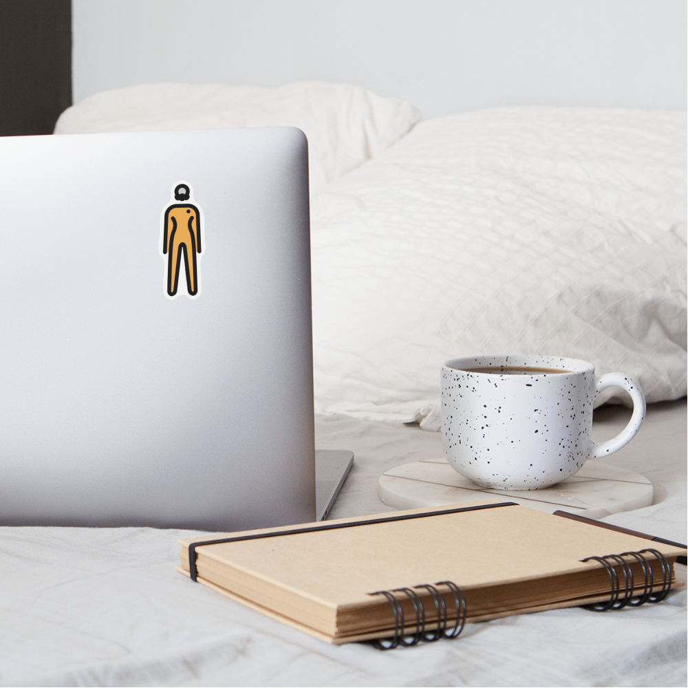 Nuclear Worker Woman Moji Sticker - Emoji.Express - white matte