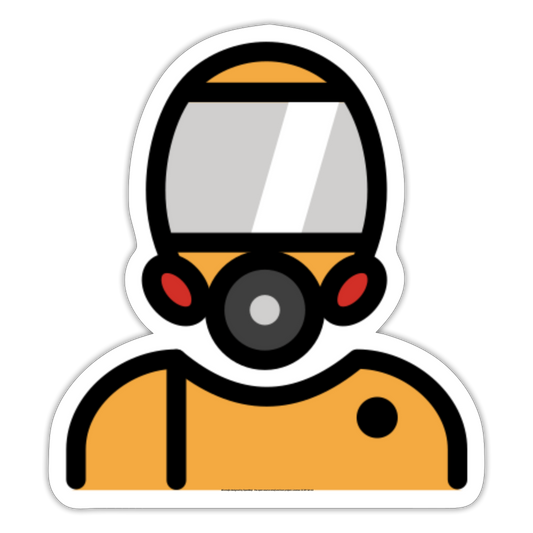 Nuclear Protection Moji Sticker - Emoji.Express - white matte