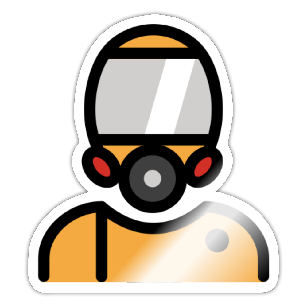 Nuclear Protection Moji Sticker - Emoji.Express - white glossy