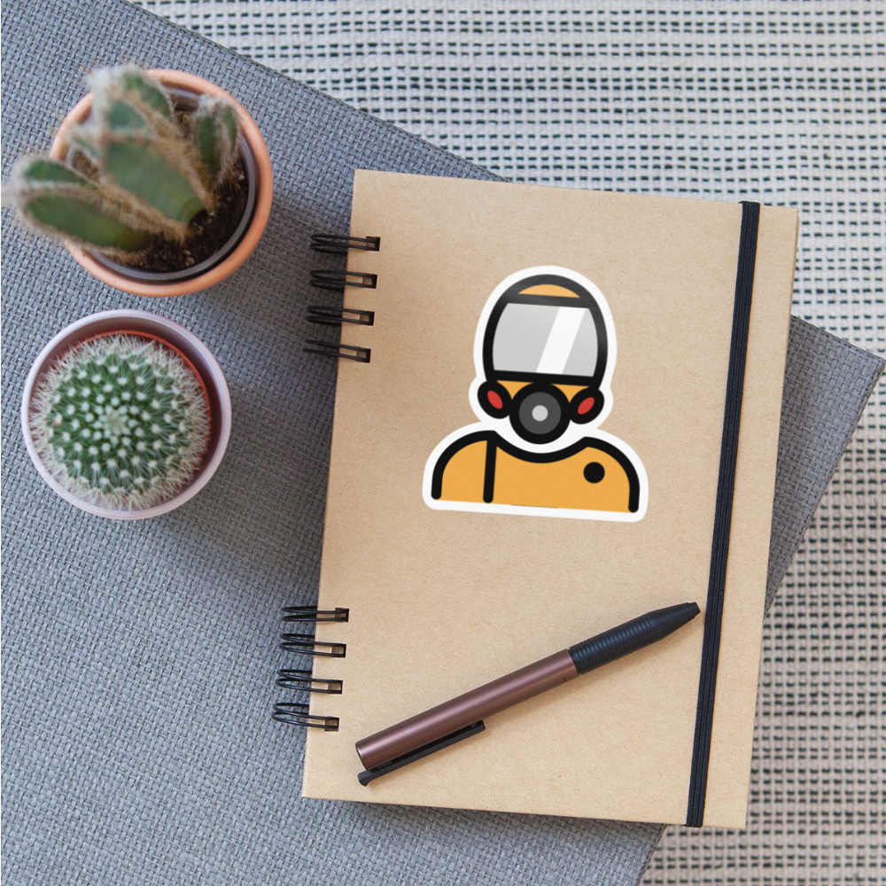 Nuclear Protection Moji Sticker - Emoji.Express - white glossy