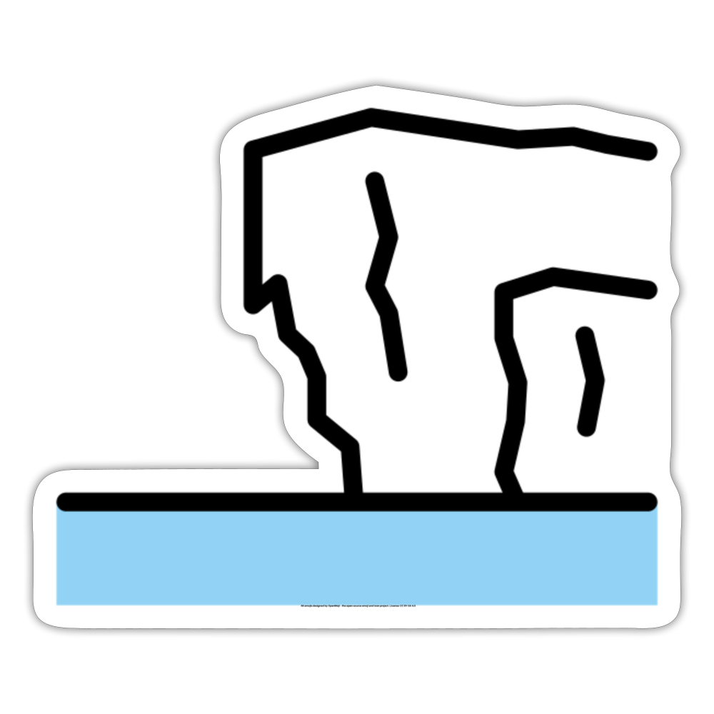 Ice Shelf Moji Sticker - Emoji.Express - white matte