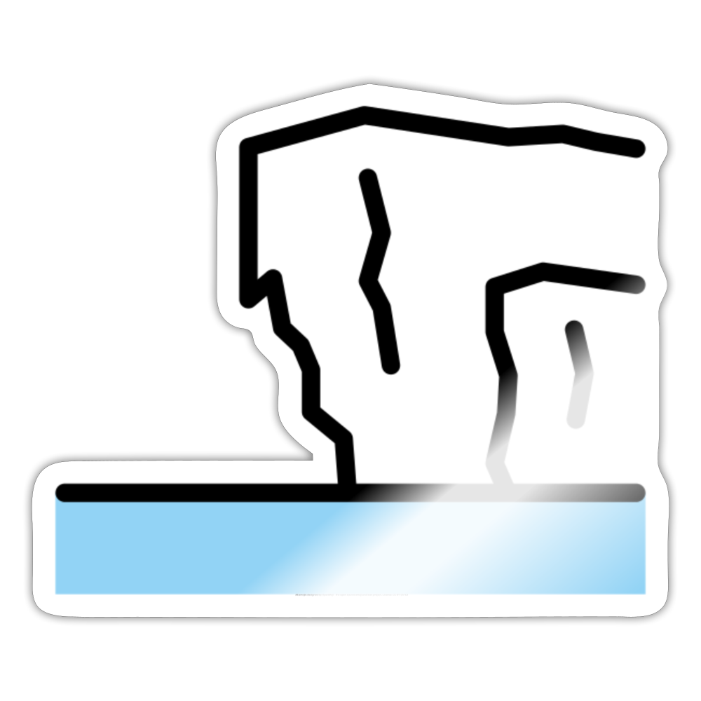 Ice Shelf Moji Sticker - Emoji.Express - white glossy