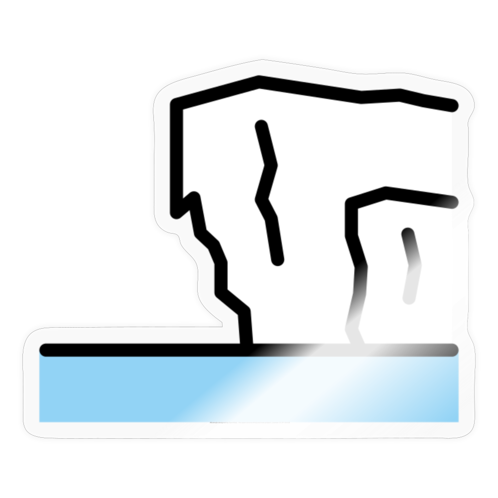 Ice Shelf Moji Sticker - Emoji.Express - transparent glossy