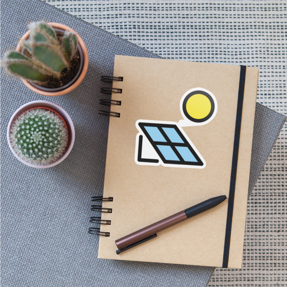 Solar Energy Moji Sticker - Emoji.Express - white matte