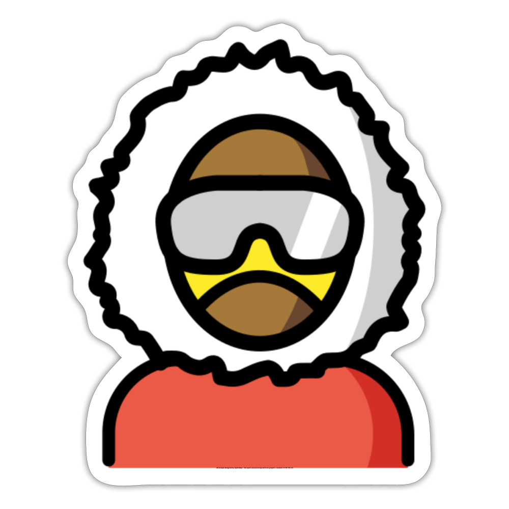 Polar Explorer Moji Sticker - Emoji.Express - white matte