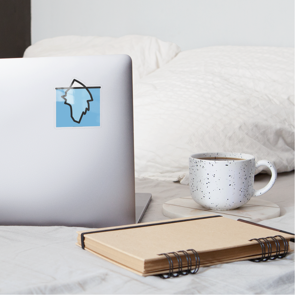 Iceberg Moji Sticker - Emoji.Express - transparent glossy