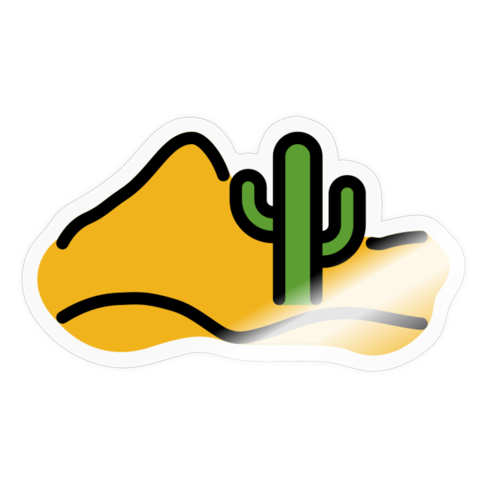 Desert Moji Sticker - Emoji.Express - transparent glossy