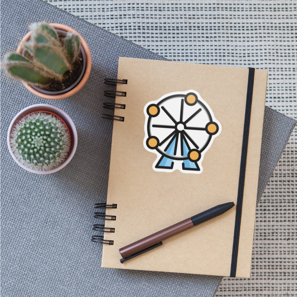 Ferris Wheel Moji Sticker - Emoji.Express - white matte