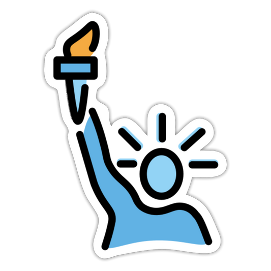 Statue of Liberty Moji Sticker - Emoji.Express - white matte