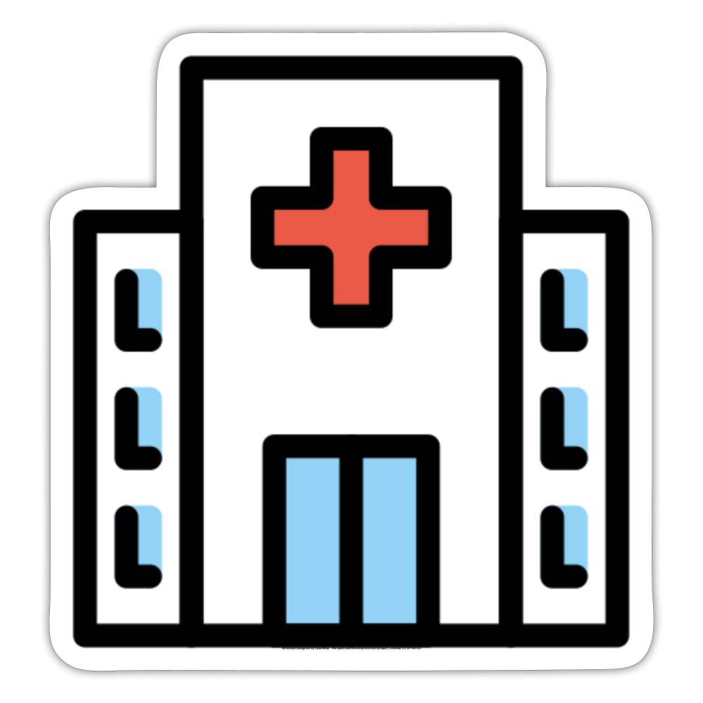 Hospital Moji Sticker - Emoji.Express - white matte