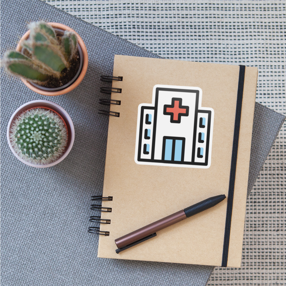 Hospital Moji Sticker - Emoji.Express - white matte