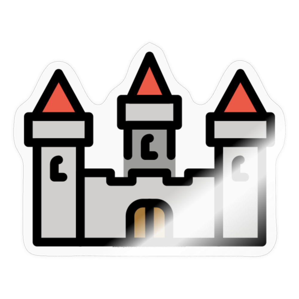 Castle Moji Sticker - Emoji.Express - transparent glossy