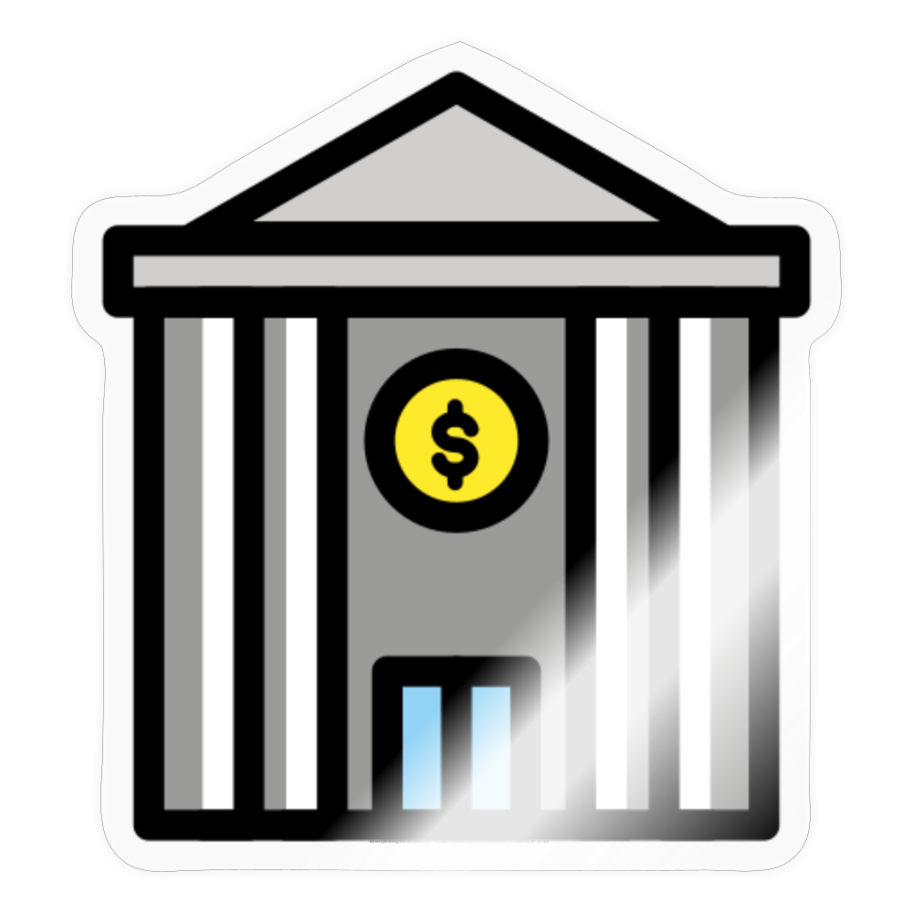 Bank Moji Sticker - Emoji.Express - transparent glossy