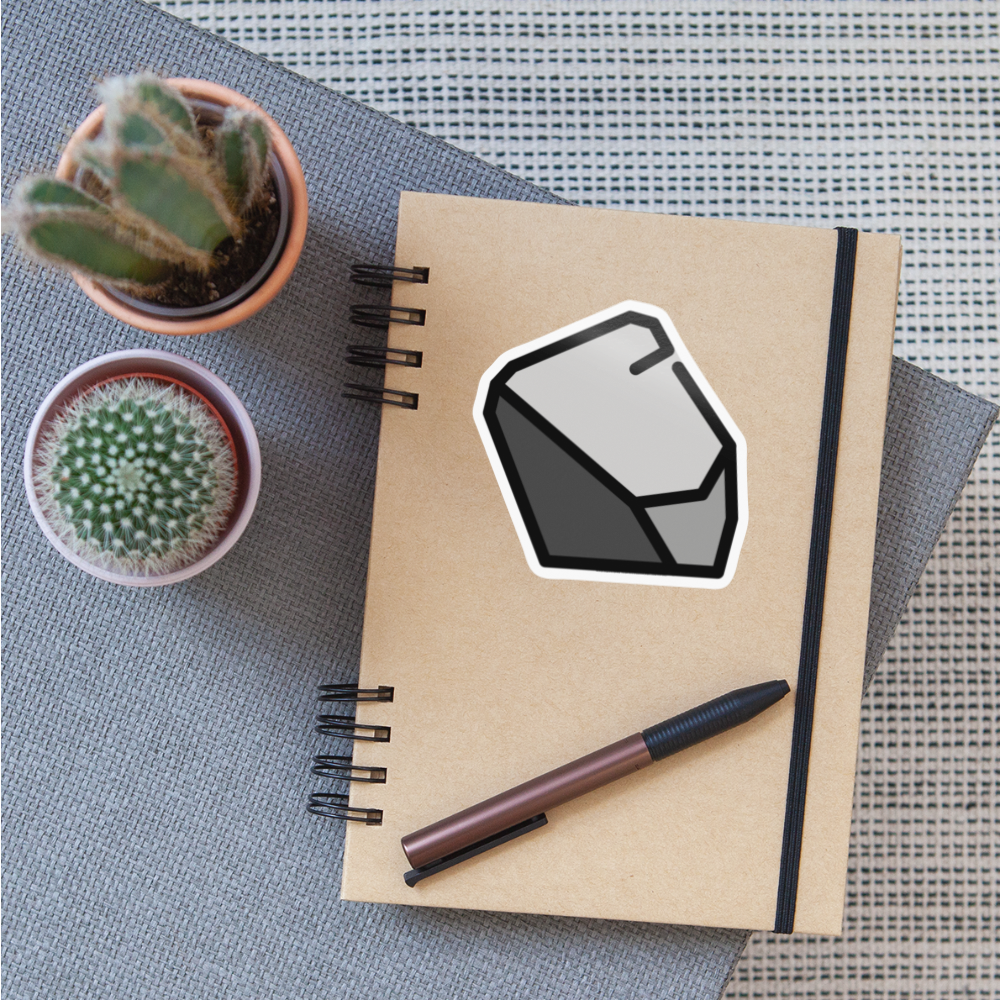 Rock Moji Sticker - Emoji.Express - white glossy
