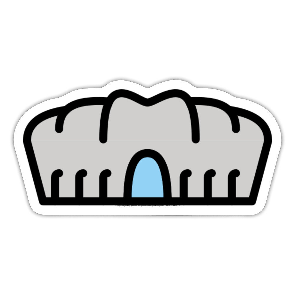 Stadium Moji Sticker - Emoji.Express - white matte