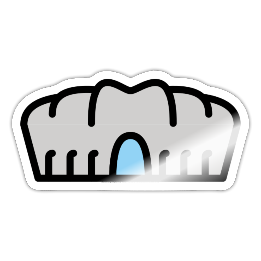 Stadium Moji Sticker - Emoji.Express - white glossy