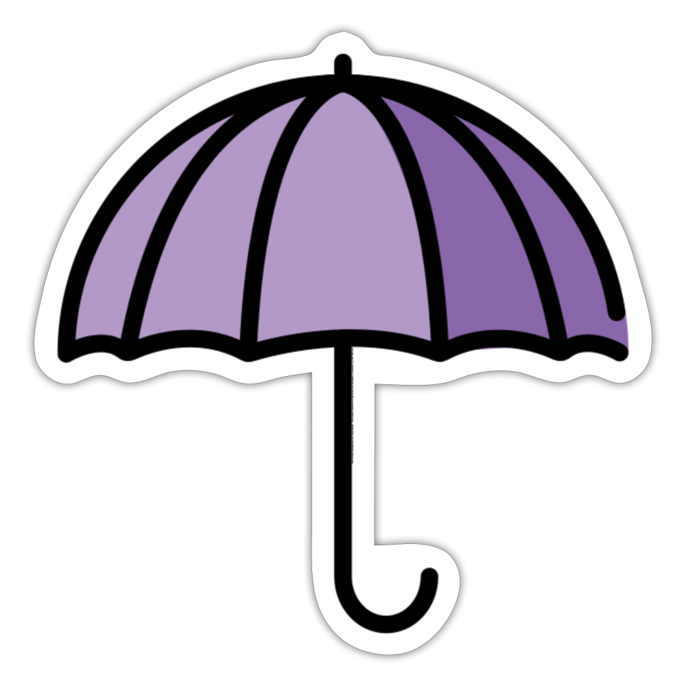 Umbrella Moji Sticker - Emoji.Express - white matte