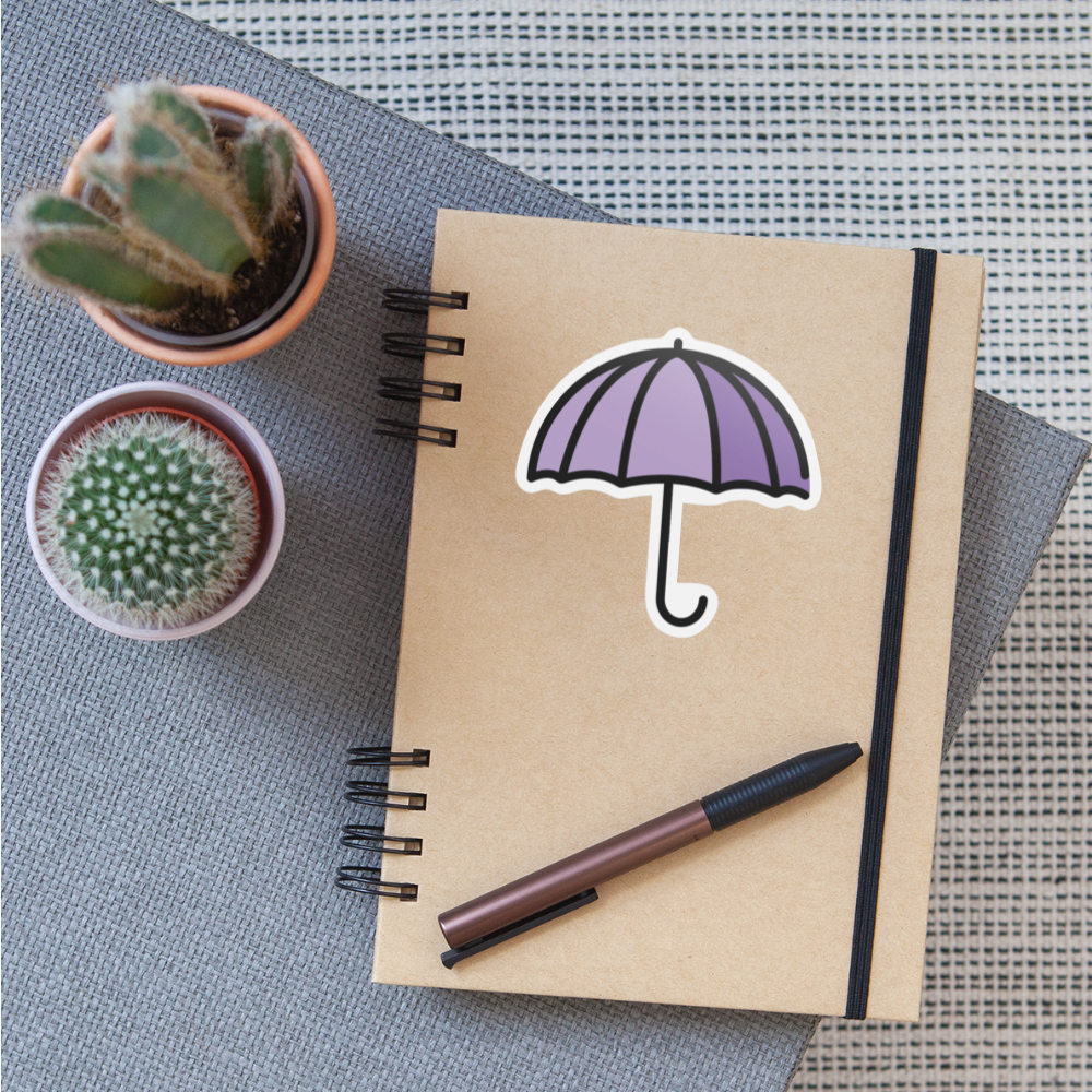 Umbrella Moji Sticker - Emoji.Express - white matte